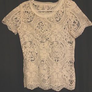 Xhilaration Lace Sheer Blouse LIKE NEW